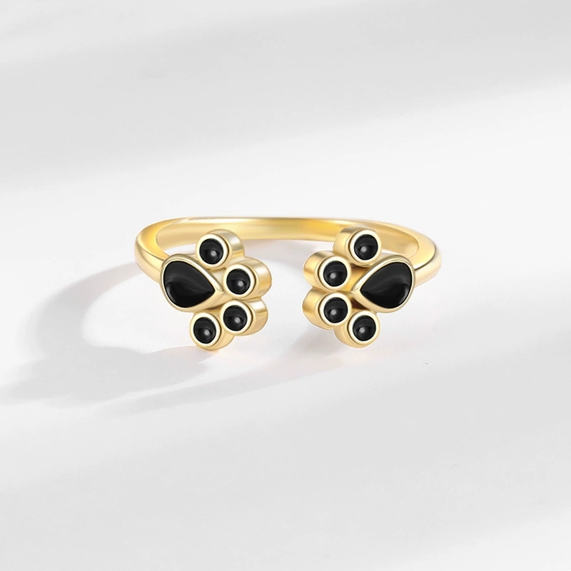 Minimalist Ring Stackable - Nowy Uroczy Pierścionek Otwarty z Kocimi