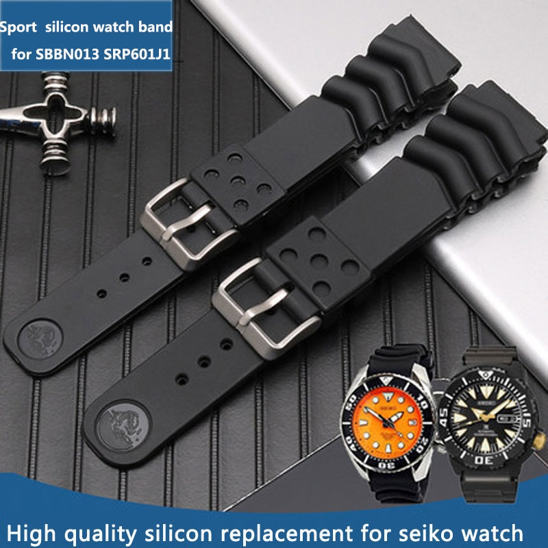 Seiko Watch 5 Sports - Sportowy silikonowy pasek do zegarka Seiko