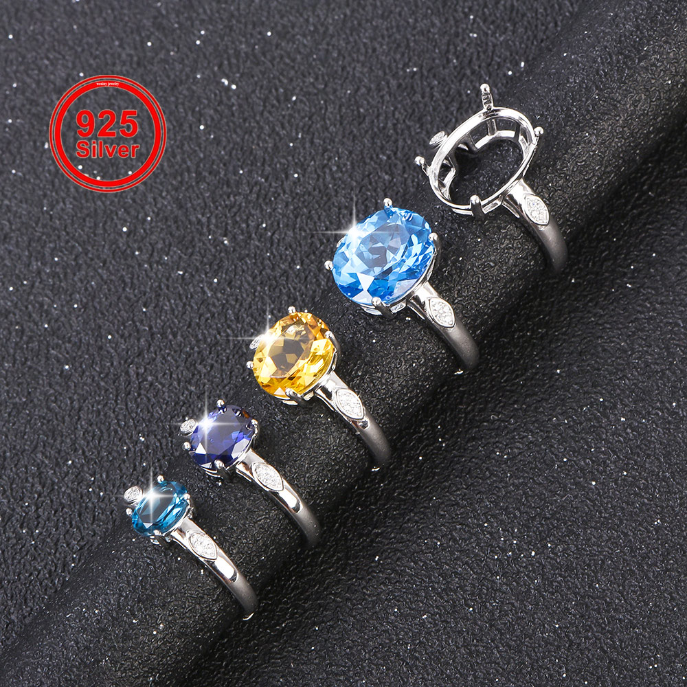 Sterling Silver Ring - 5x7-12x16mm Pierścionek pusty 925 Sterling Silver