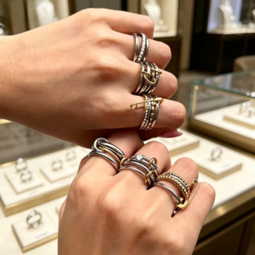 Minimalist Ring Stackable - Minimalistyczny pierścionek ze stali nierdzewnej platerowany