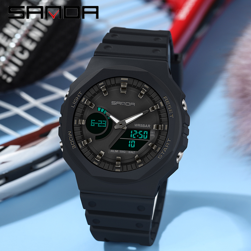 Seiko Watch 5 Sports - SANDA Top luksusowe męskie zegarki kwarcowe