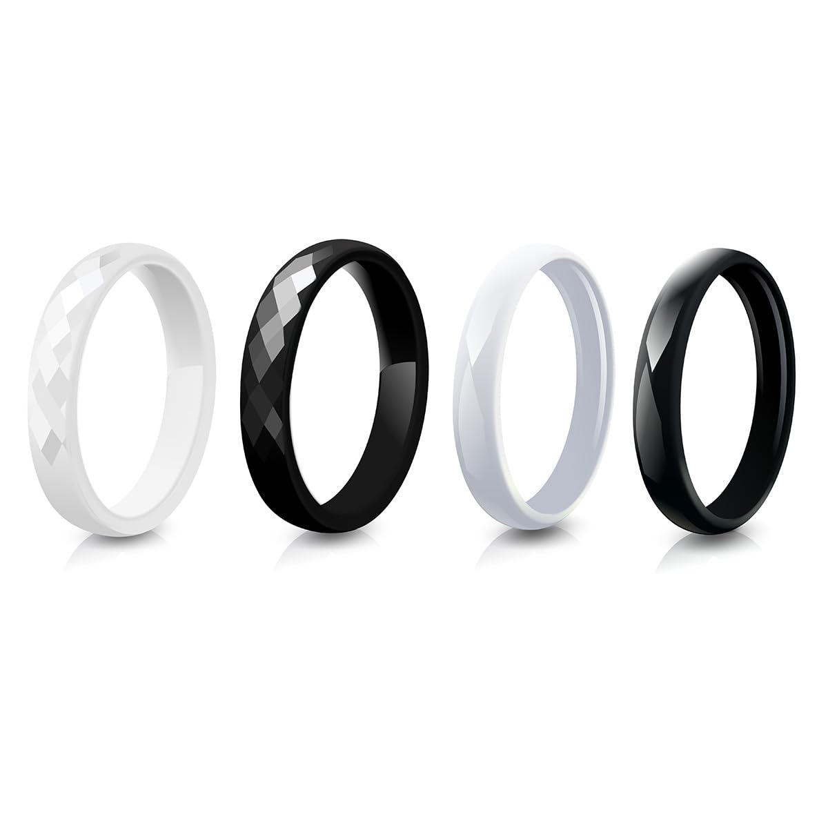 Minimalist Ring Stackable - Ceramiczna obrączka ślubna 3 mm dla