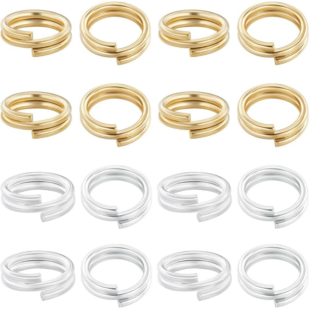 Sterling Silver Ring - 1 pudełko 80 sztuk dzielonego pierścienia