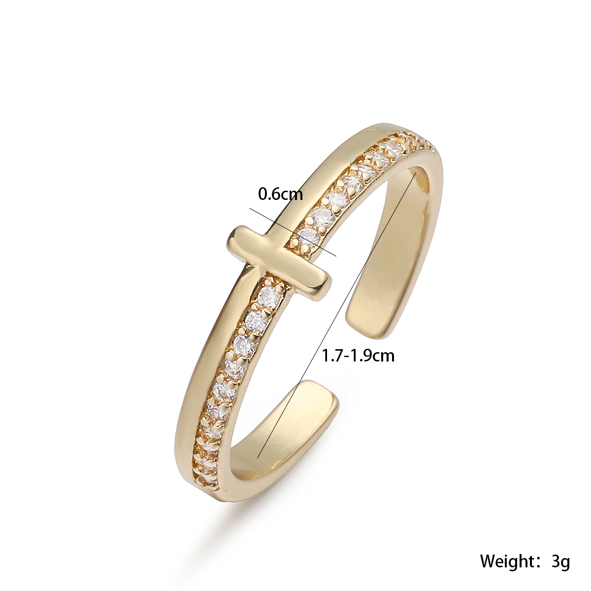 Mosiężny Pierścionek Otwarty z – Minimalist Ring Stackable recenzja i cena