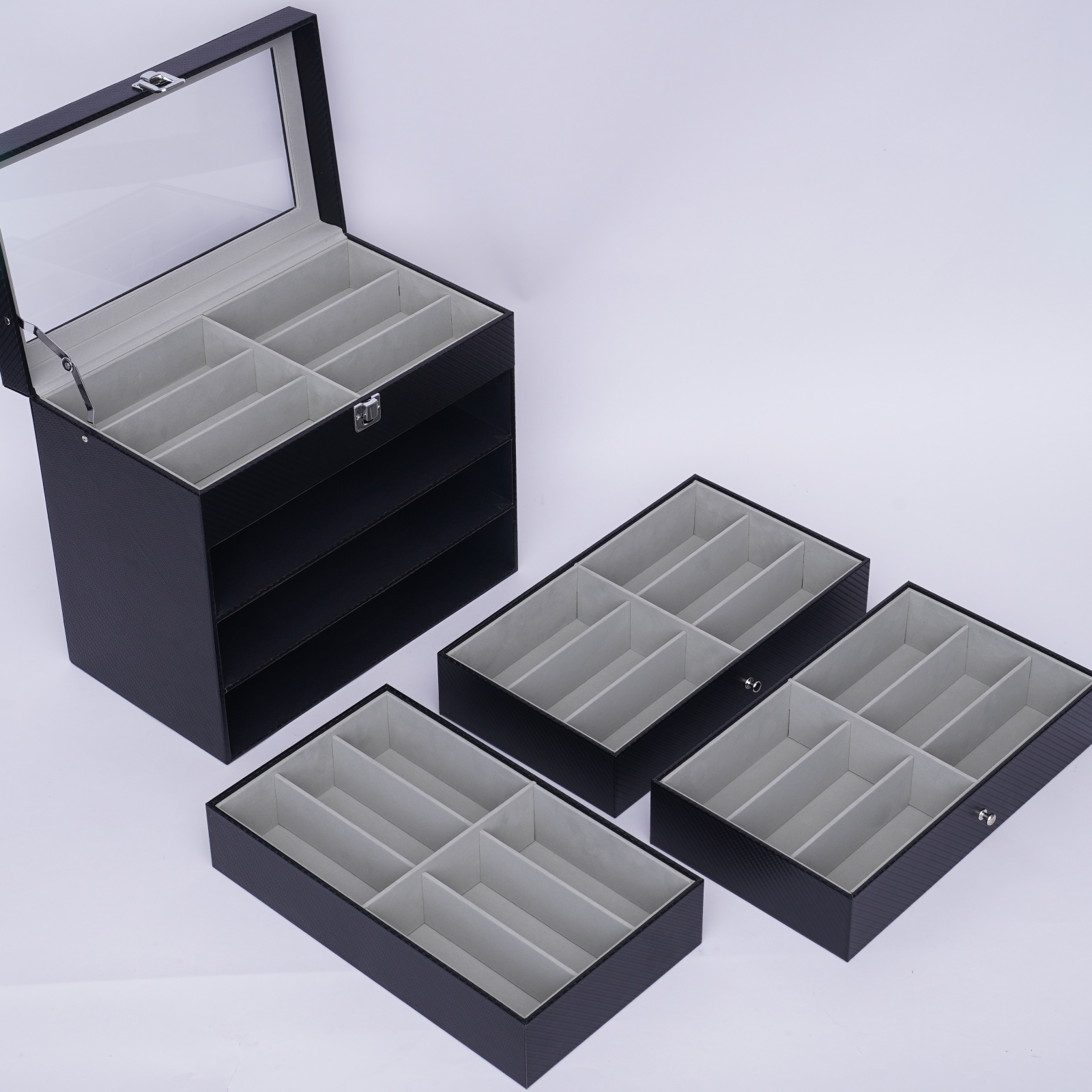 Pudełko na okulary, organizer  – Jewelry Box Organizer Watches recenzja i cena