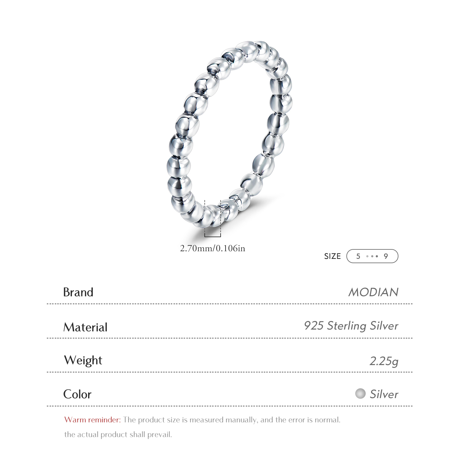 Modian minimalistyczny proste  – Minimalist Ring Stackable recenzja i cena