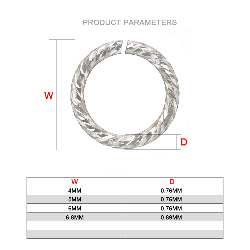 Srebrne kółka łącznikowe próby – Sterling Silver Ring recenzja i cena