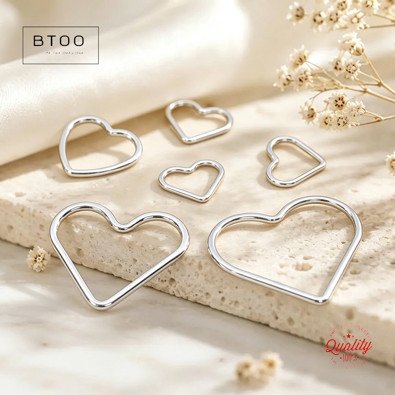 Obrączki w kształcie serca ze  – Sterling Silver Ring recenzja i cena