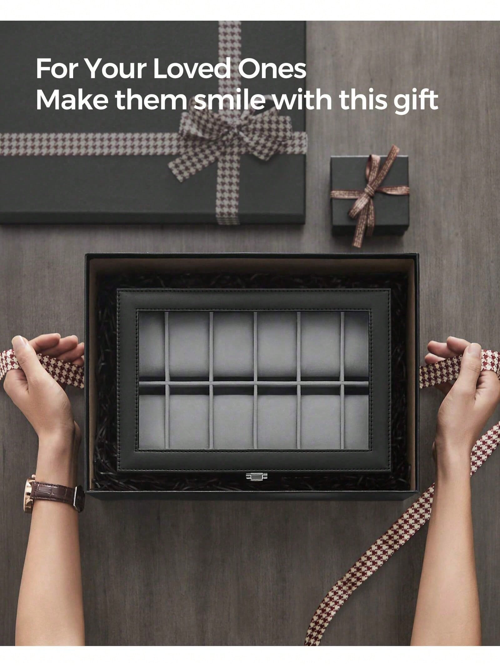 Pudełko na zegarki z 12 przegr – Jewelry Box Organizer Watches recenzja i cena