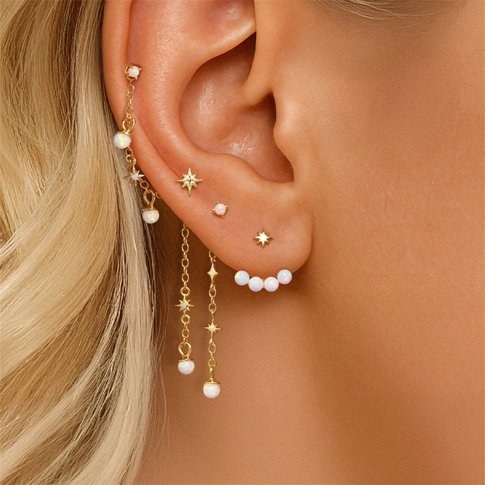 CANNER 1 SZT. Srebro Próby 925 – Opal Earrings Dangle recenzja i cena