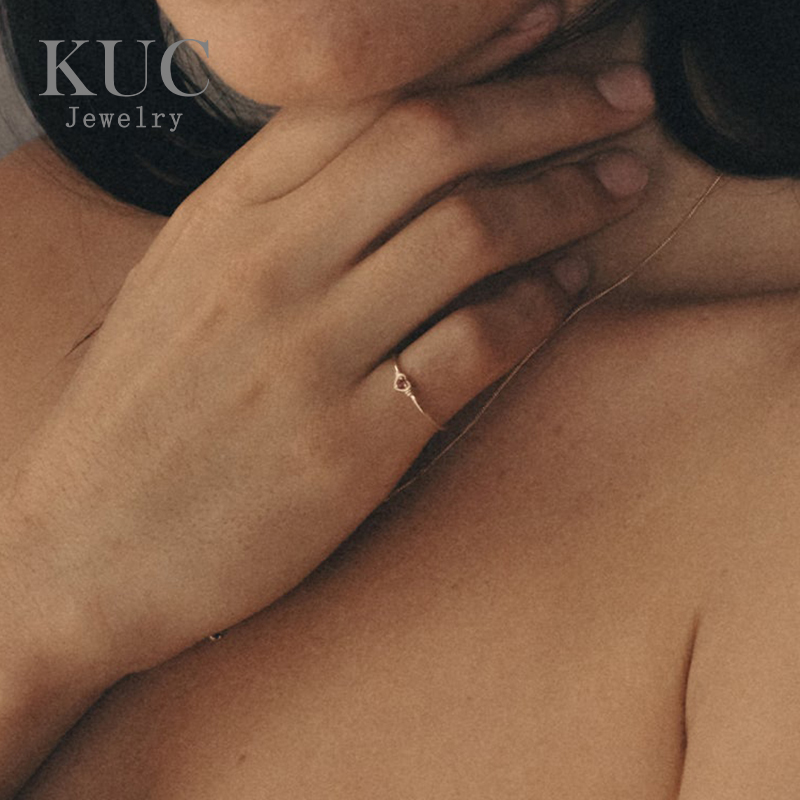 Srebro próby 925, delikatna bi – Minimalist Ring Stackable recenzja i cena