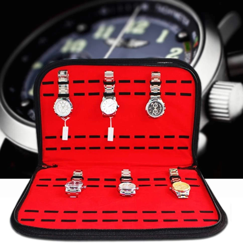 Torba na 20 zegarków, wygodna  – Jewelry Box Organizer Watches recenzja i cena
