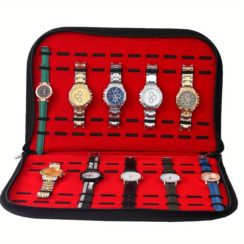 Torba na 20 zegarków, wygodna  – Jewelry Box Organizer Watches recenzja i cena