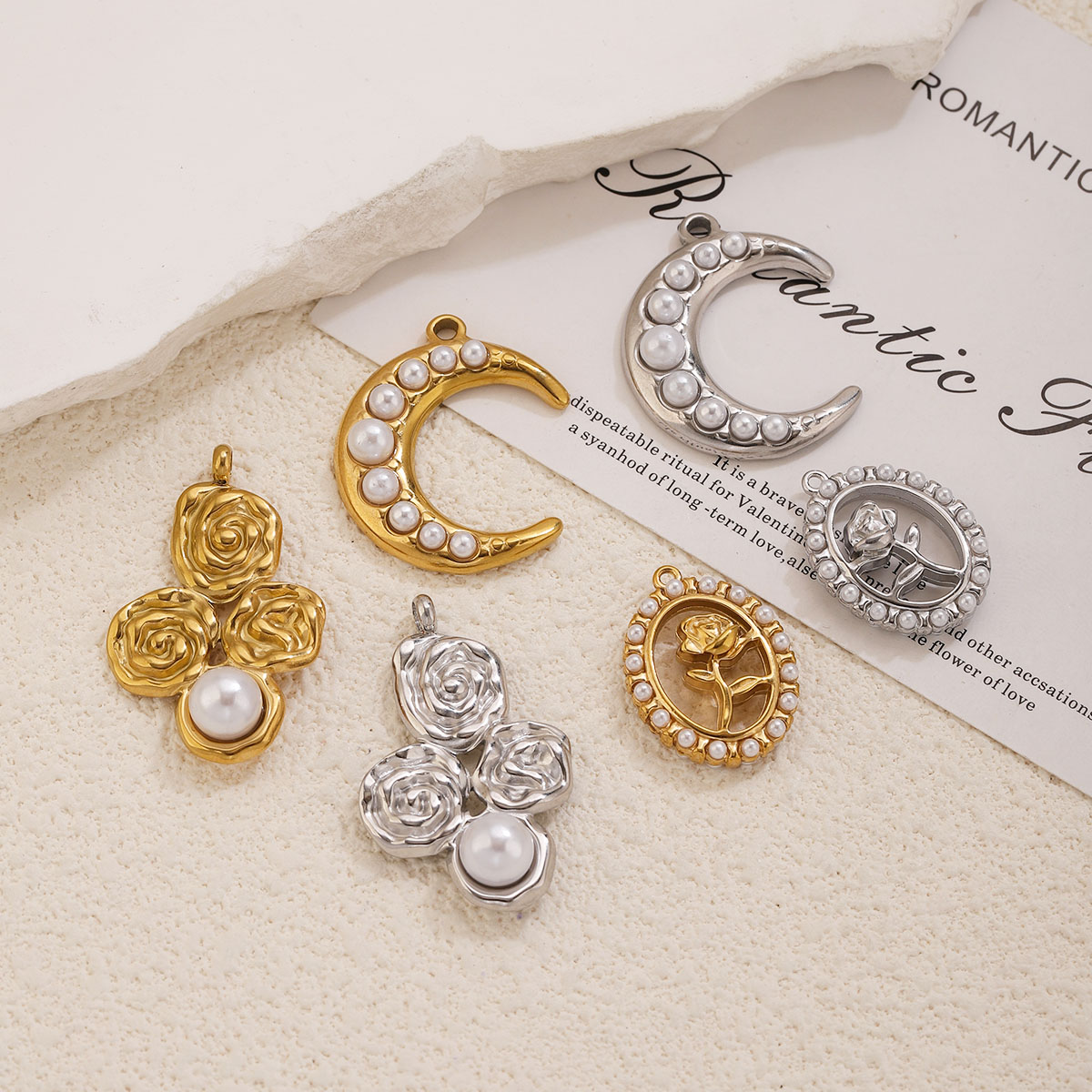 5 szt. Zawieszki ze stali nier – Rose Gold Bracelet recenzja i cena
