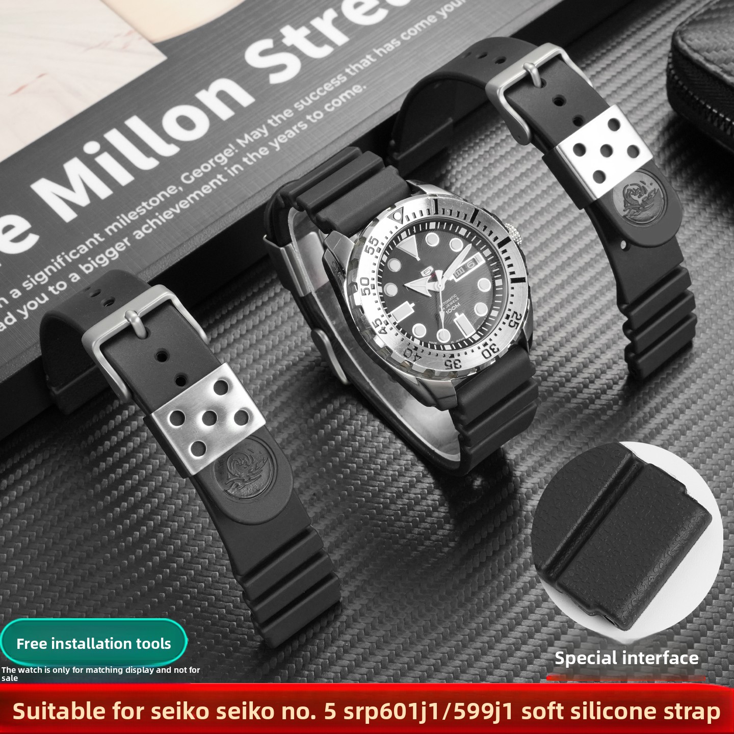 22mm silikonowy pasek do zegar – Seiko Watch 5 Sports recenzja i cena