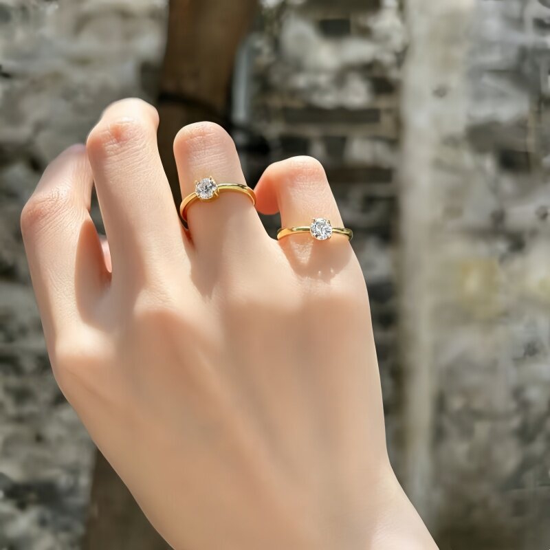 Pierścionek z 14-karatowego zł – Minimalist Ring Stackable recenzja i cena