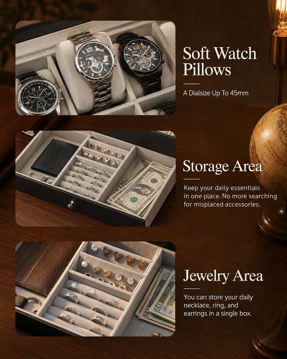 Organizer na zegarki dla mężcz – Jewelry Box Organizer Watches recenzja i cena