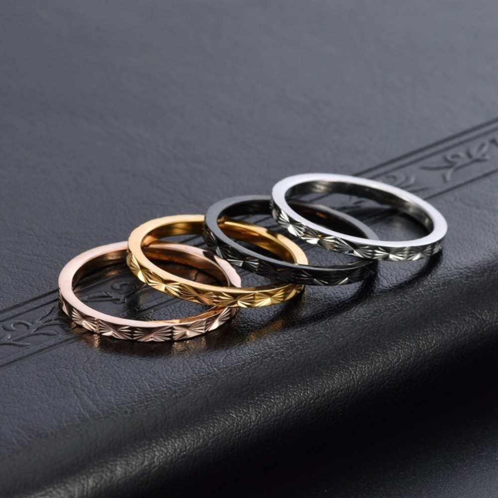 Kolmnsta 2mm stal tytanowa pie – Minimalist Ring Stackable recenzja i cena