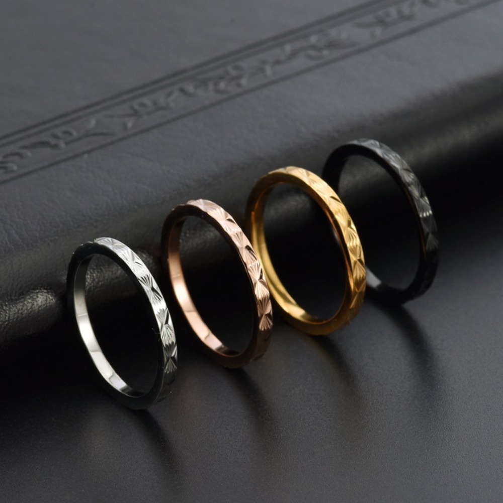 Kolmnsta 2mm stal tytanowa pie – Minimalist Ring Stackable recenzja i cena