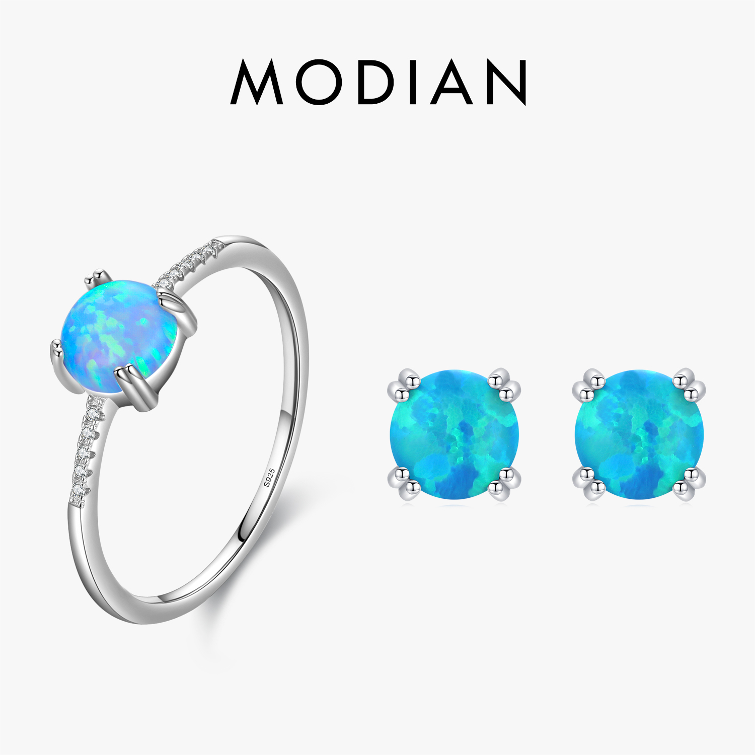 MODIAN Natural opale Series Je – Opal Earrings Dangle recenzja i cena