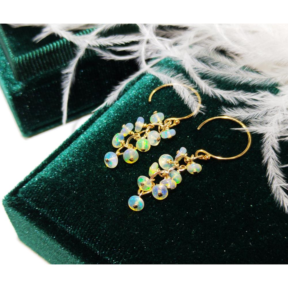 Lii Ji Natural etiopia Opal 14 – Opal Earrings Dangle recenzja i cena