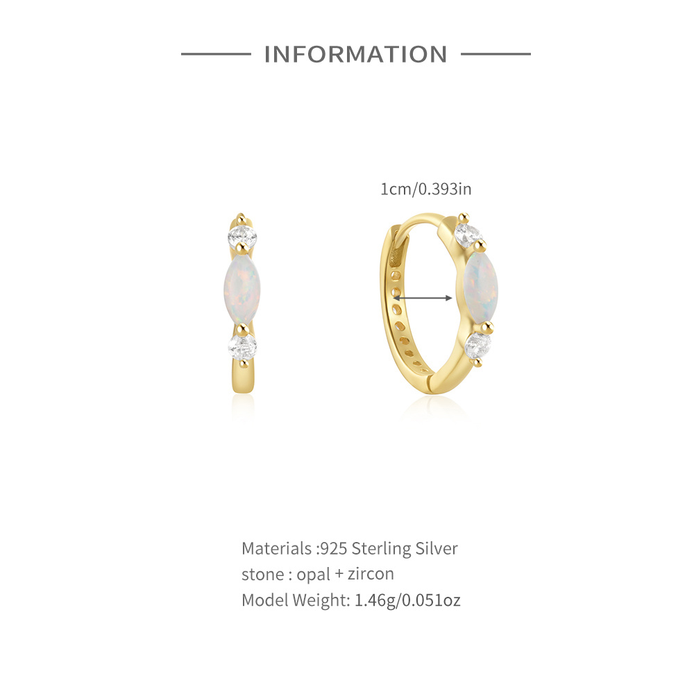 Kolczyki koła CANNER 925 ze sr – Opal Earrings Dangle recenzja i cena