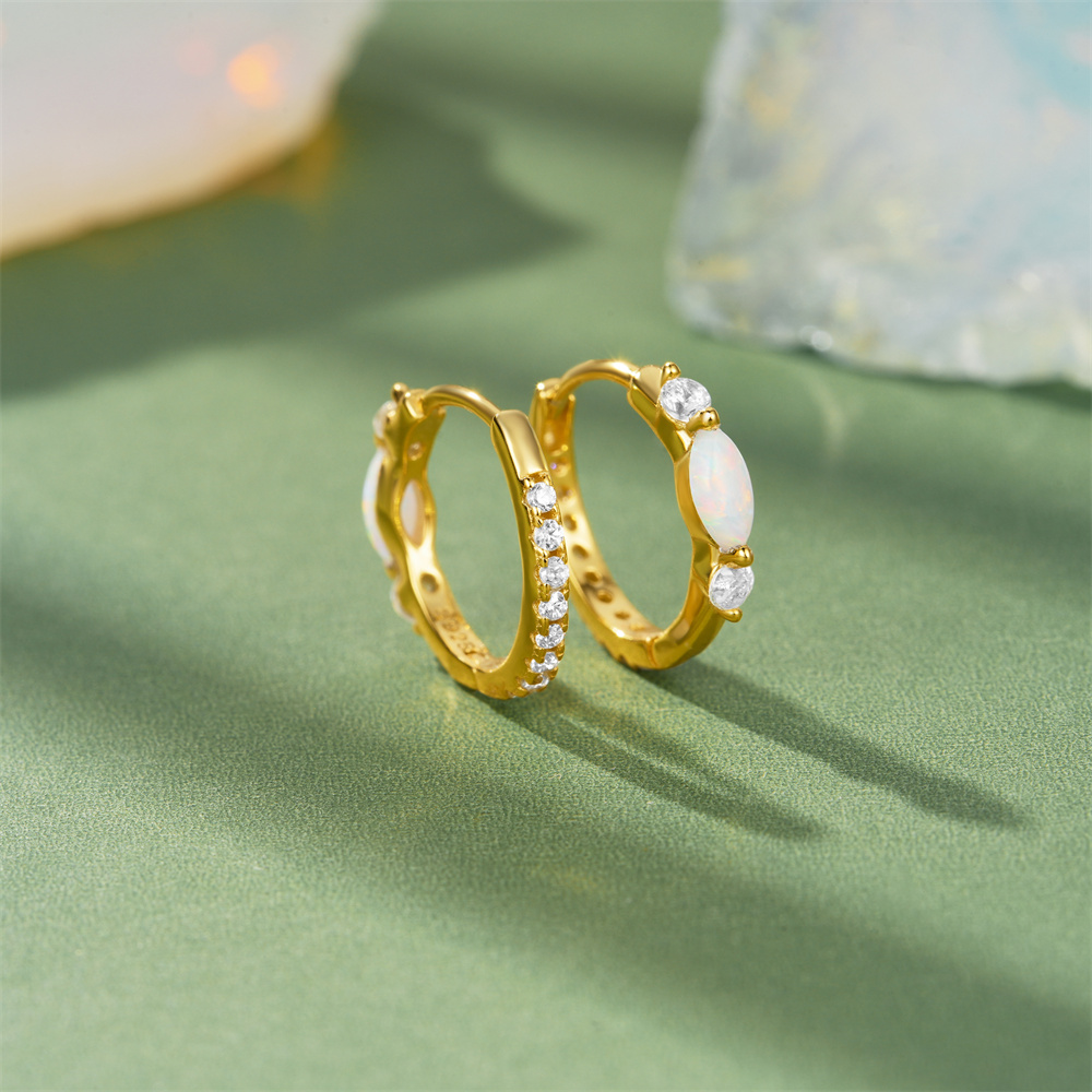 Kolczyki koła CANNER 925 ze sr – Opal Earrings Dangle recenzja i cena