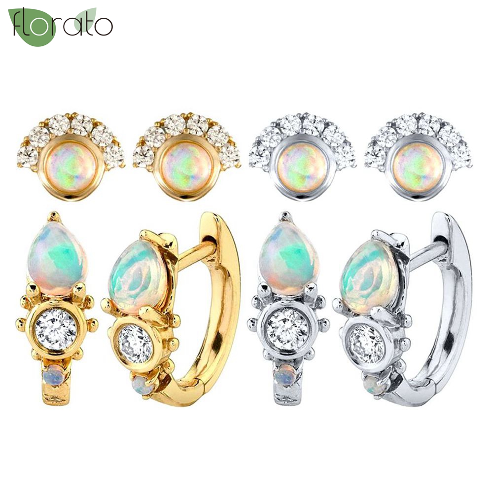 Igła ze srebra próby 925, wykw – Opal Earrings Dangle recenzja i cena