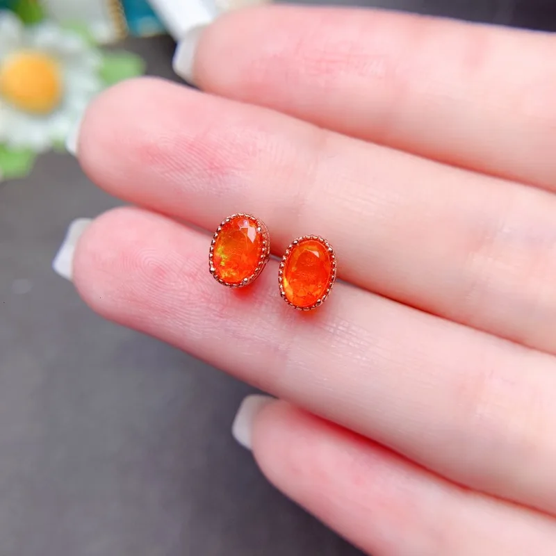 Kolczyki z pomarańczowym opale – Opal Earrings Dangle recenzja i cena