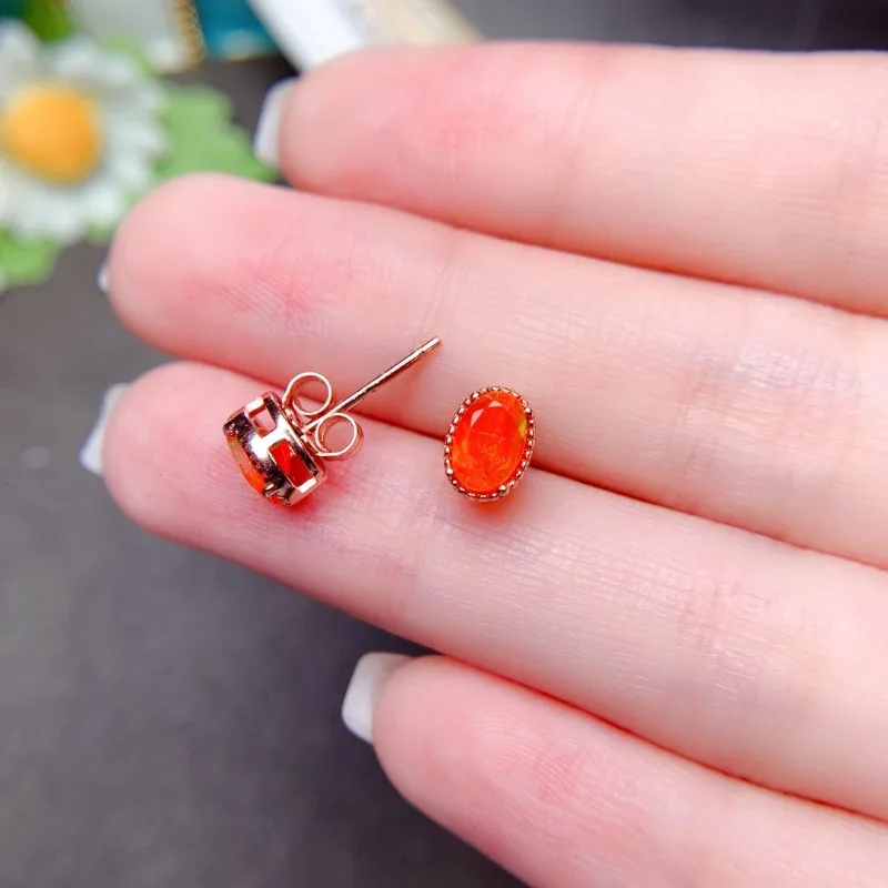 Kolczyki z pomarańczowym opale – Opal Earrings Dangle recenzja i cena