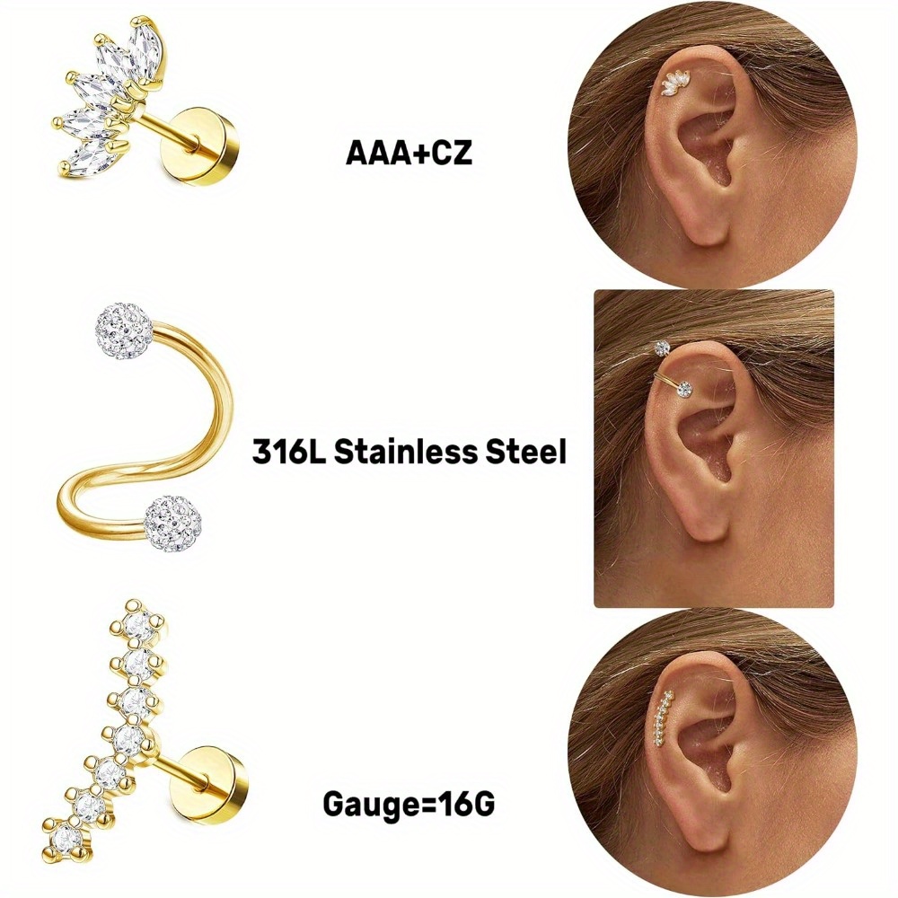 Drperfect 20G stalowe kolczyki – Opal Earrings Dangle recenzja i cena
