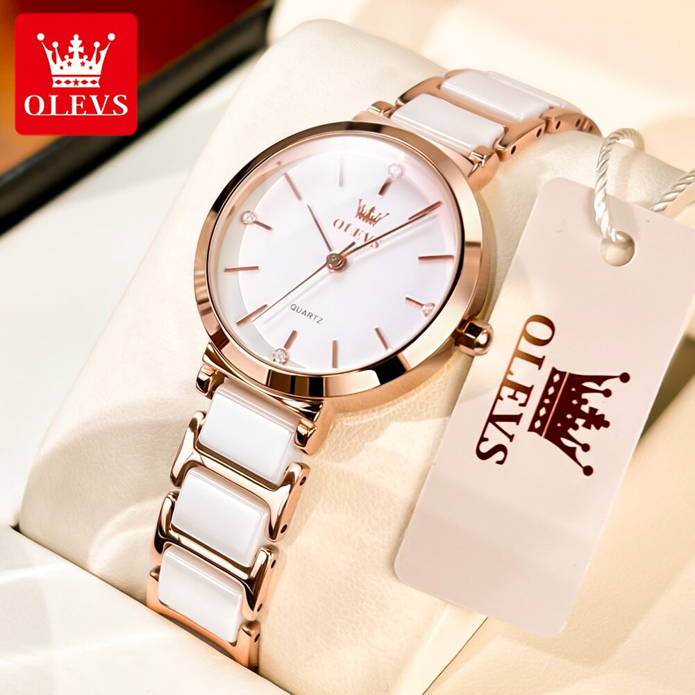 OLEVS modne zegarki damskie Re – Rose Gold Bracelet recenzja i cena